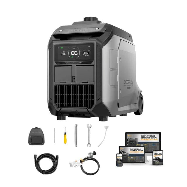 EcoFlow Dual Fuel Smart Generator 4000 | Gas or Propane | 4,000W AC Output | App Control & Monitoring | 5-Year Warranty