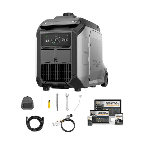 EcoFlow Dual Fuel Smart Generator 4000 | Gas or Propane | 4,000W AC Output | App Control & Monitoring | 5-Year Warranty