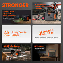 Load image into Gallery viewer, Jackery Explorer 1000 V2 1070Wh / 1500W Portable Power Station