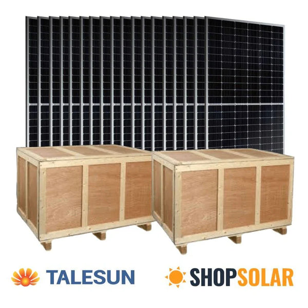 Talesun 450W Solar Panels [Pallets] | 25-Year Power Output Warranty | Tier-1 Mono Solar Panel | Choose Wattage & # of Panels