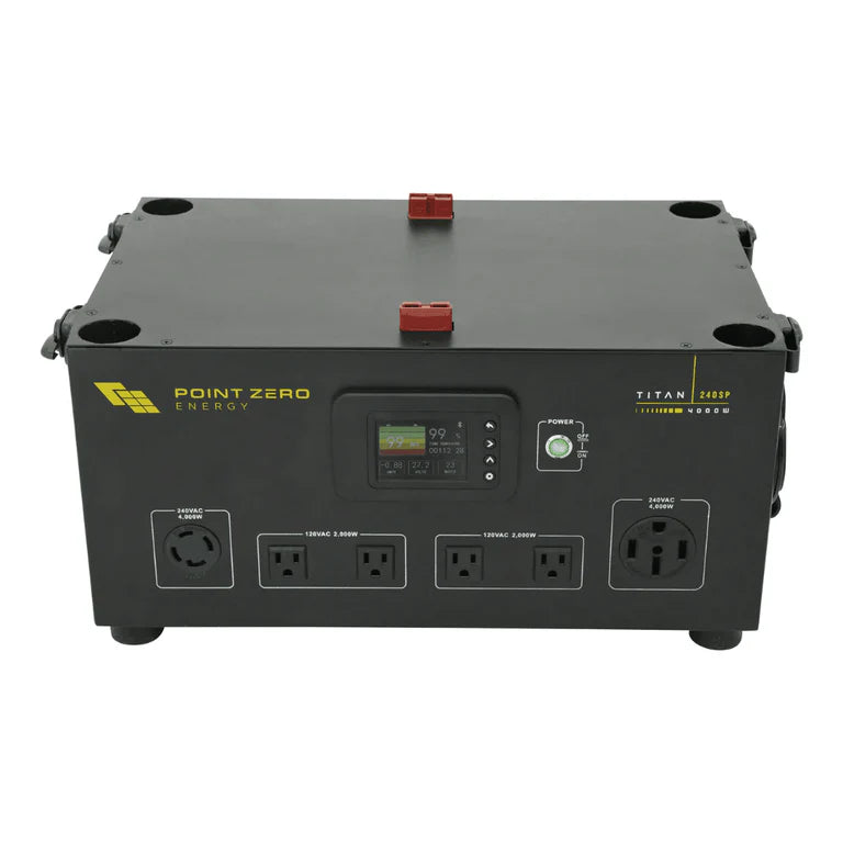 Point Zero Energy Titan 240SP Solar Kits - 4,000W / 2,500Wh Portable Power Station + Choose Your Custom Bundle