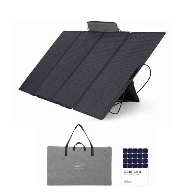 EcoFlow 400W Folding Solar Panel | Monocrystalline Silicon | 35 lbs
