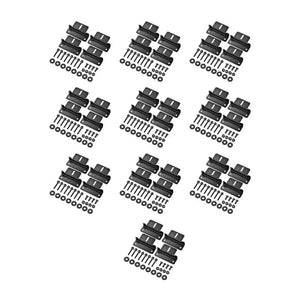 Z-Bracket Sets for Mounting Solar Panels (Choose # of Panels) | 4 x Brackets Per Solar Panel [One Per Corner] | High-Quality Anodized Aluminum