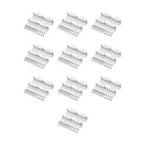 Z-Bracket Sets for Mounting Solar Panels (Choose # of Panels) | 4 x Brackets Per Solar Panel [One Per Corner] | High-Quality Anodized Aluminum