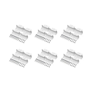 Z-Bracket Sets for Mounting Solar Panels (Choose # of Panels) | 4 x Brackets Per Solar Panel [One Per Corner] | High-Quality Anodized Aluminum