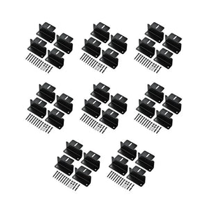 Z-Bracket Sets for Mounting Solar Panels (Choose # of Panels) | 4 x Brackets Per Solar Panel [One Per Corner] | High-Quality Anodized Aluminum