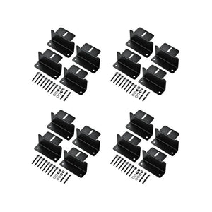 Z-Bracket Sets for Mounting Solar Panels (Choose # of Panels) | 4 x Brackets Per Solar Panel [One Per Corner] | High-Quality Anodized Aluminum