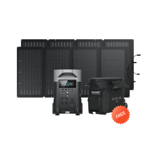 EcoFlow DELTA PRO 120V Solar Kits - 3,600Wh / 3,600W Portable Power Station + Choose Your Custom Bundle Option | Complete Solar Kit | 5-Year Warranty