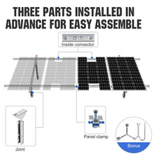 Load image into Gallery viewer, Adjustable Multi-Piece Solar Panel Mounting Brackets | 1-4 Solar Panels