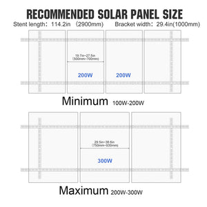 Adjustable Multi-Piece Solar Panel Mounting Brackets | 1-4 Solar Panels
