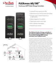 Load image into Gallery viewer, Outback Power FlexMax FM80 MPPT Charge Controller - FM80-150vdc