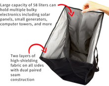 Load image into Gallery viewer, EMP Shield Faraday Bag T10 For Portable Solar Generators &amp; Electronics | Lab Certified MIL STD 188-125 Compliant